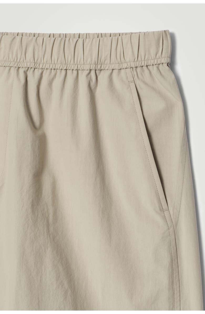 COS Pima Cotton Elasticated Shorts, Alternate, color,