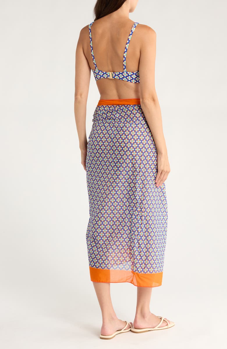 Huit Printed Cotton Cover-Up Pareo, Alternate, color, 