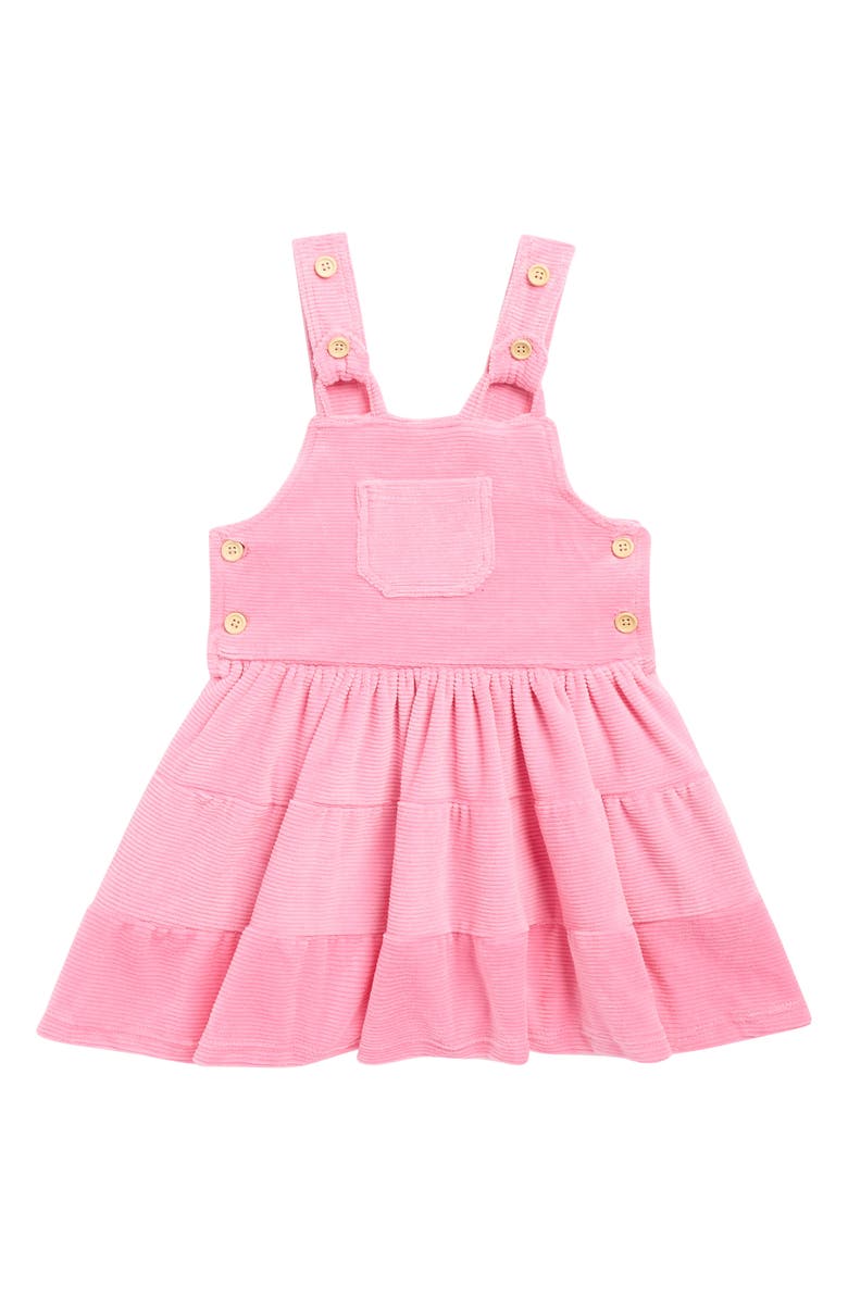 TINY TRIBE Kids' Waterfall Corduroy Dress, Main, color, Pink