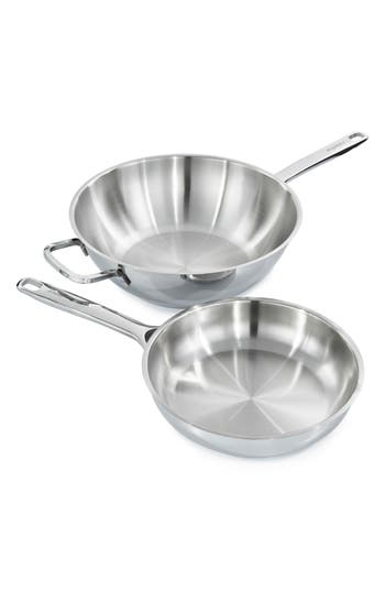 Berghoff Dina Helix 2-piece Cookware Set In Silver