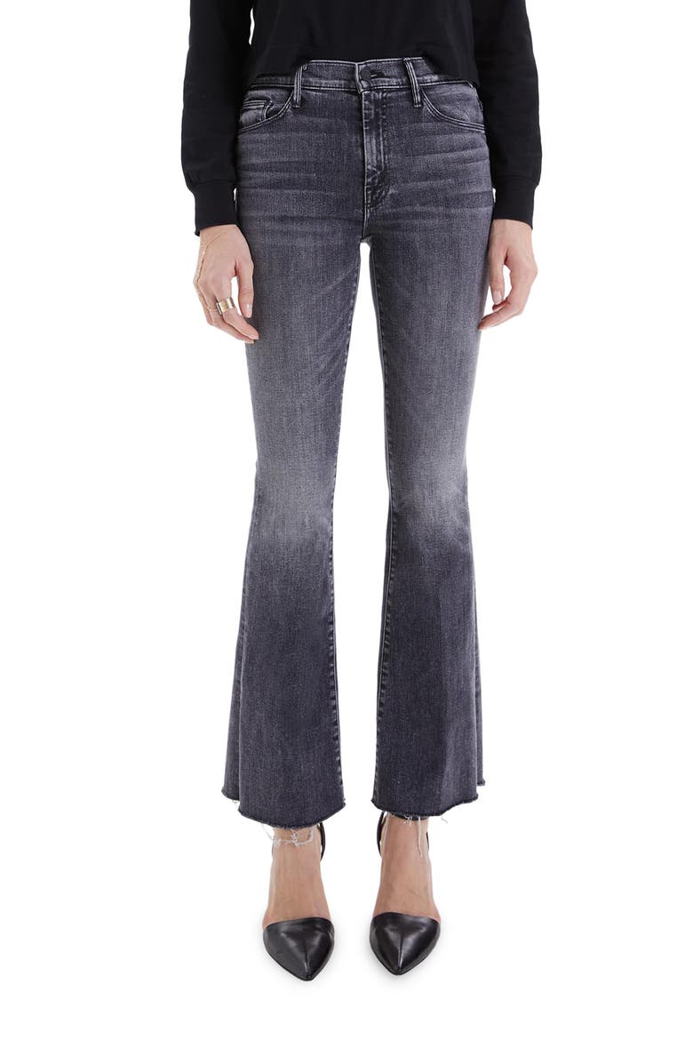 Fray Hem Flare Jeans, Main, color, FRIDAY THE