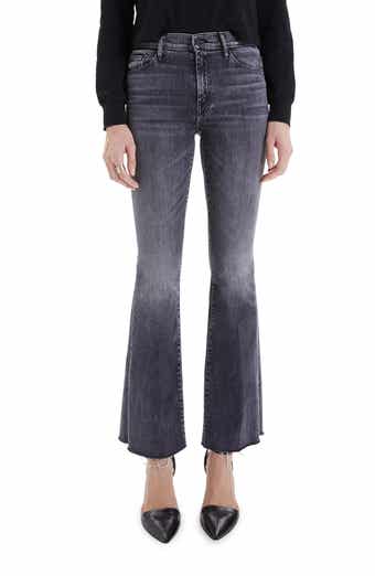 MOTHER Fray Hem Flare Jeans