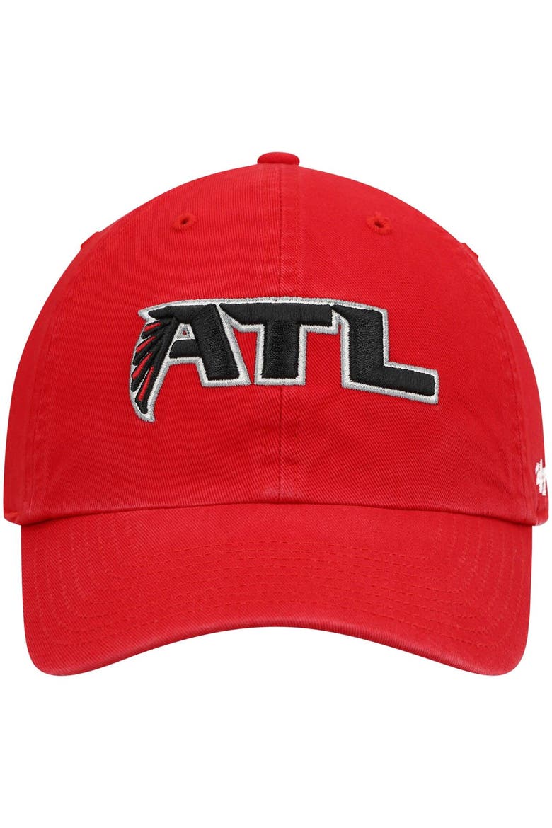 Men's '47 Red Atlanta Falcons Clean Up Alternate Adjustable Hat, Alternate, color, Red