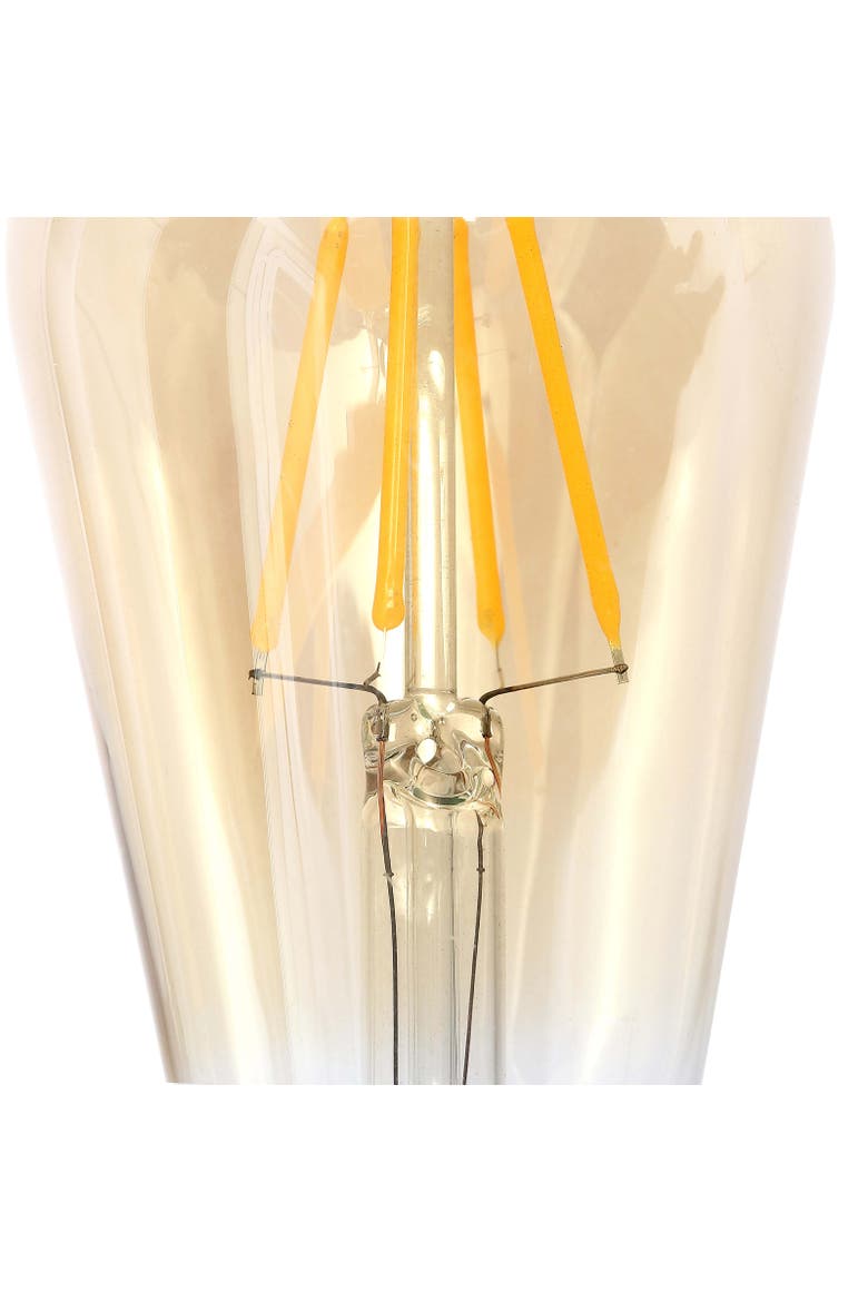 Vintage Non-Dimmable ST58-4W LED Edison Bulbs with E26 Base, 80+ CRI, Warm White 2700K, 350 Lumens, Tinted Amber, Alternate, color, Amber
