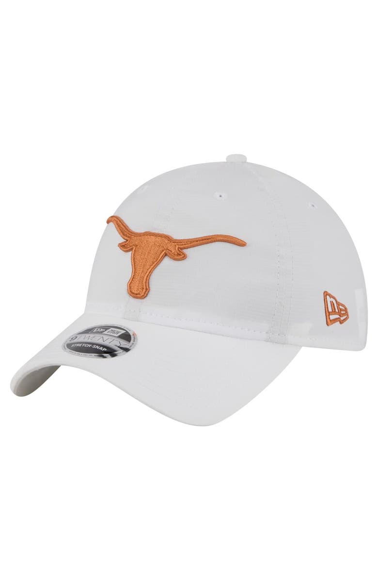 New Era Men's New Era White Texas Longhorns Active Ripstop 9TWENTY Adjustable Hat, Main, color, 