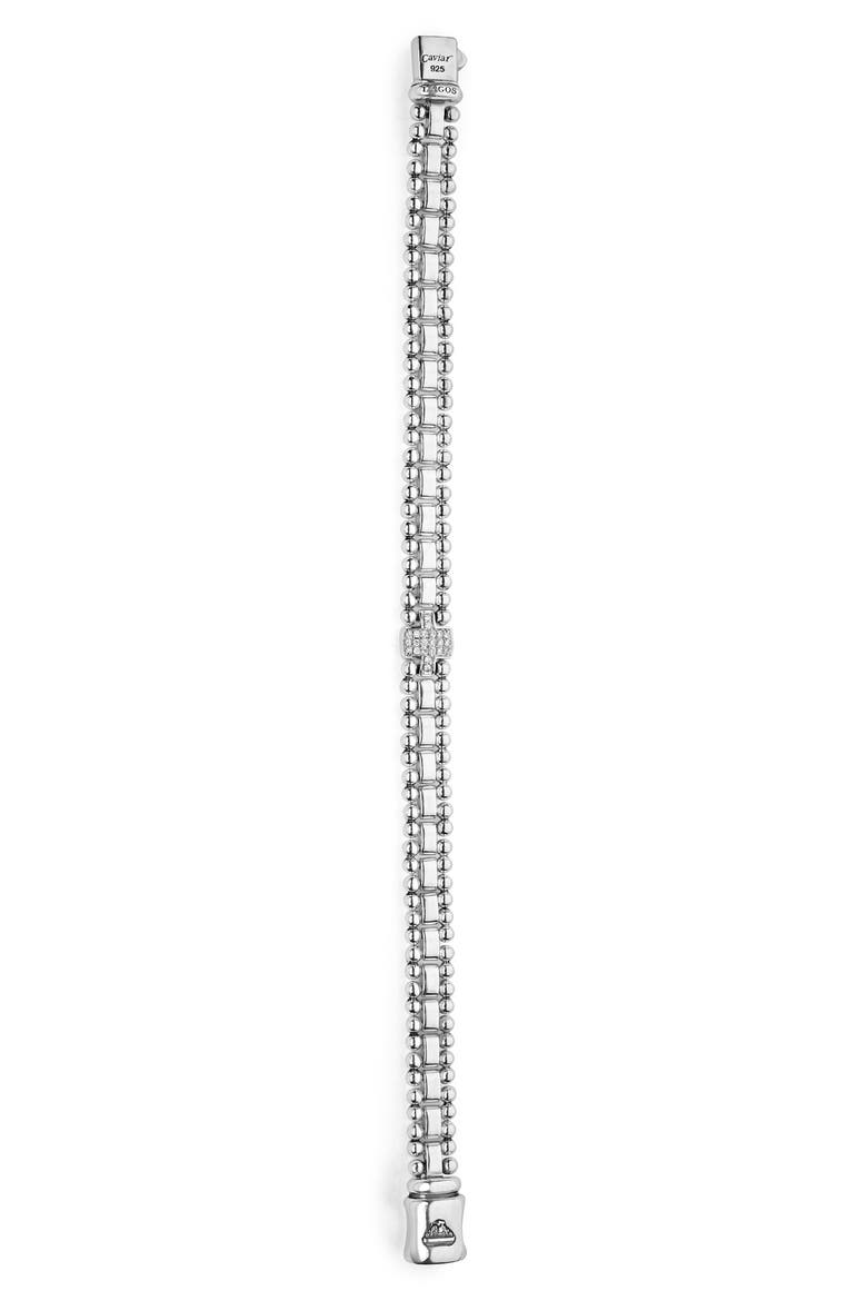 Caviar Spark Diamond Station Bracelet, Alternate, color, SILVER/ DIAMOND