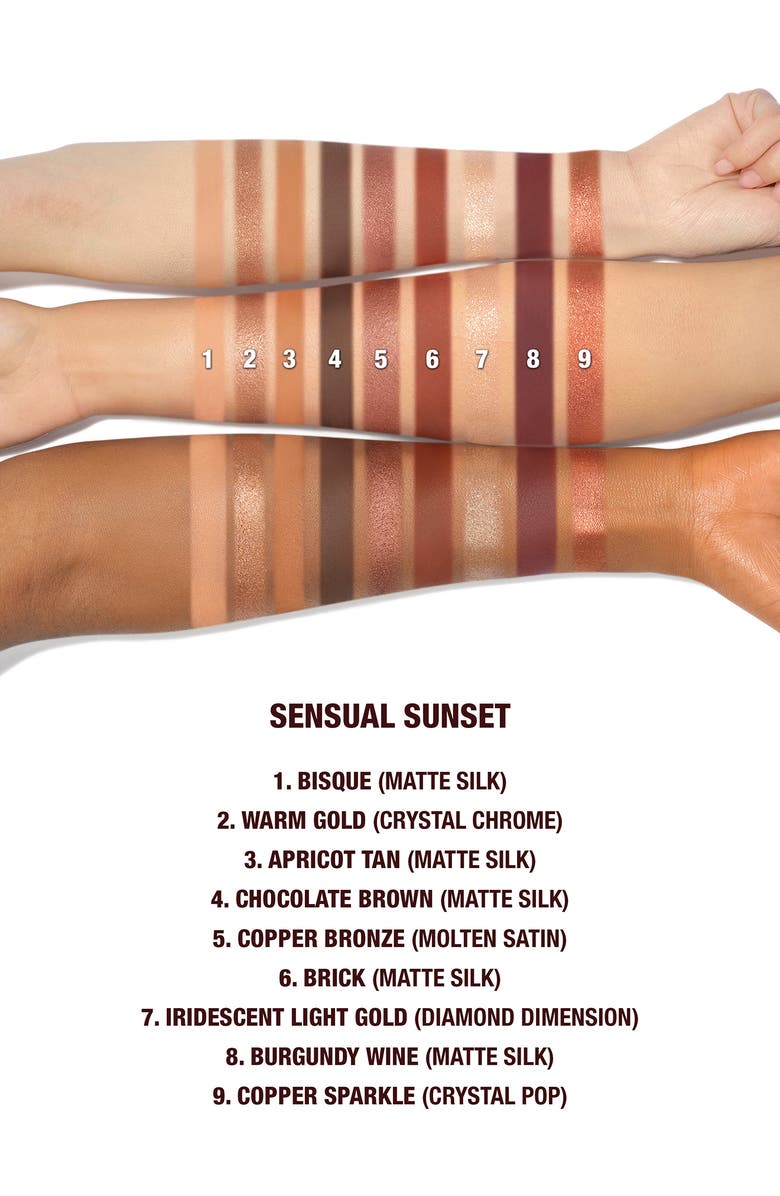 Charlotte Tilbury Beautifying Eye Trends Pallete, Alternate, color, Sensual Sunset