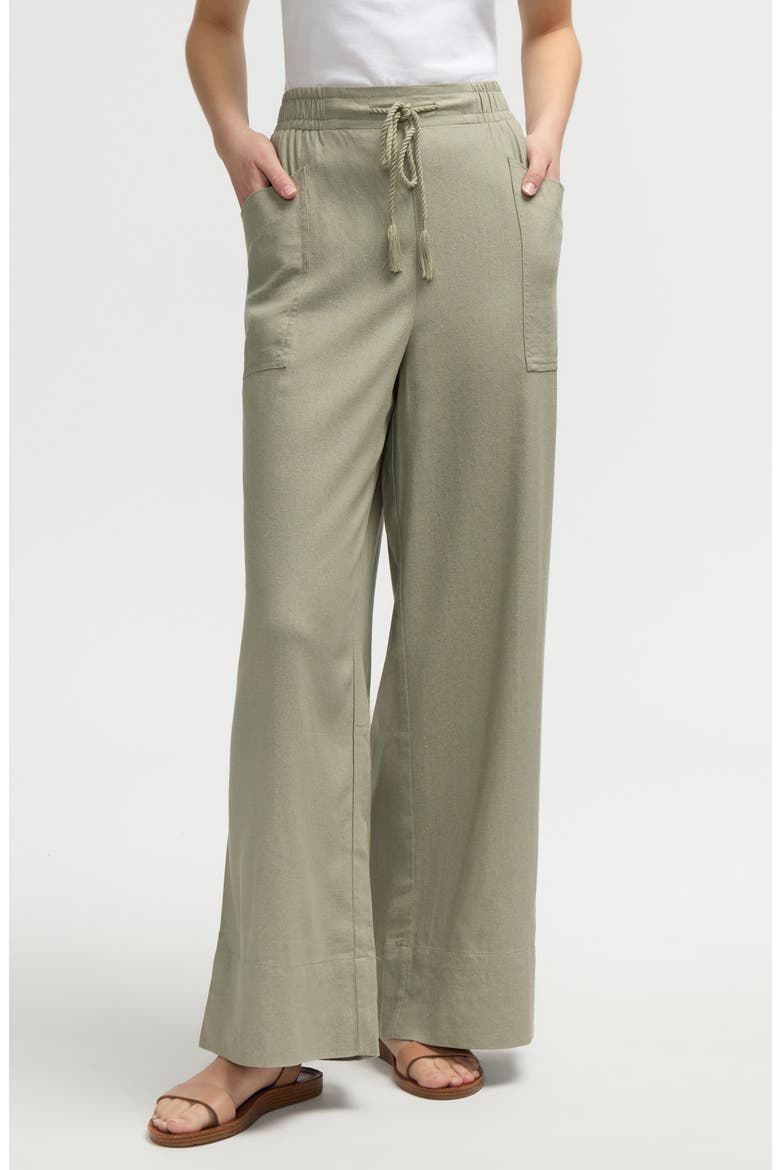 Wide Leg Pants, Main, color, SAGE