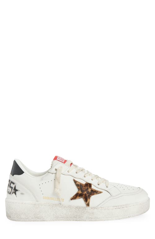 Golden Goose White Leather Ballstar 2 Sneakers In Multi