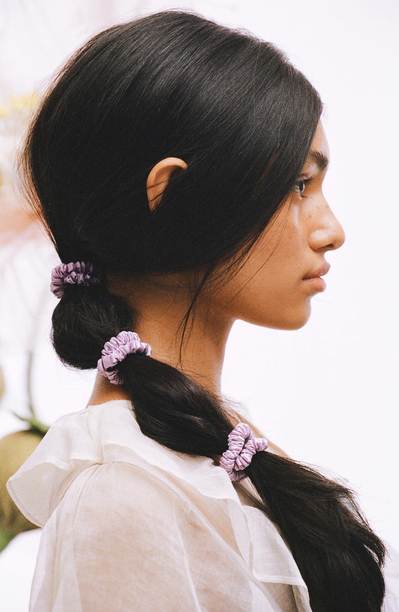 slip Pure Silk 4-Pack Skinny Scrunchies: Wildflower, Alternate, color, Wildflower