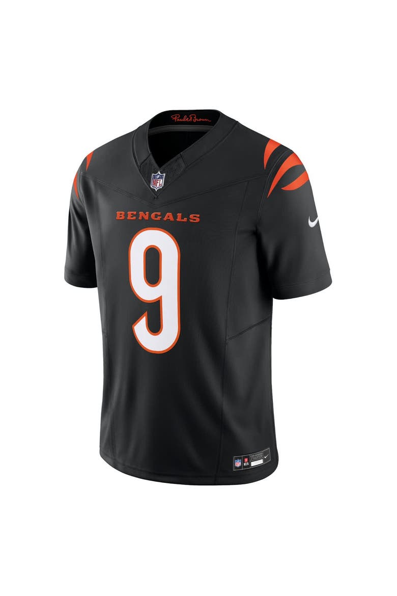 Men's Nike Joe Burrow Black Cincinnati Bengals Vapor F.U.S.E. Limited Jersey, Alternate, color, Black
