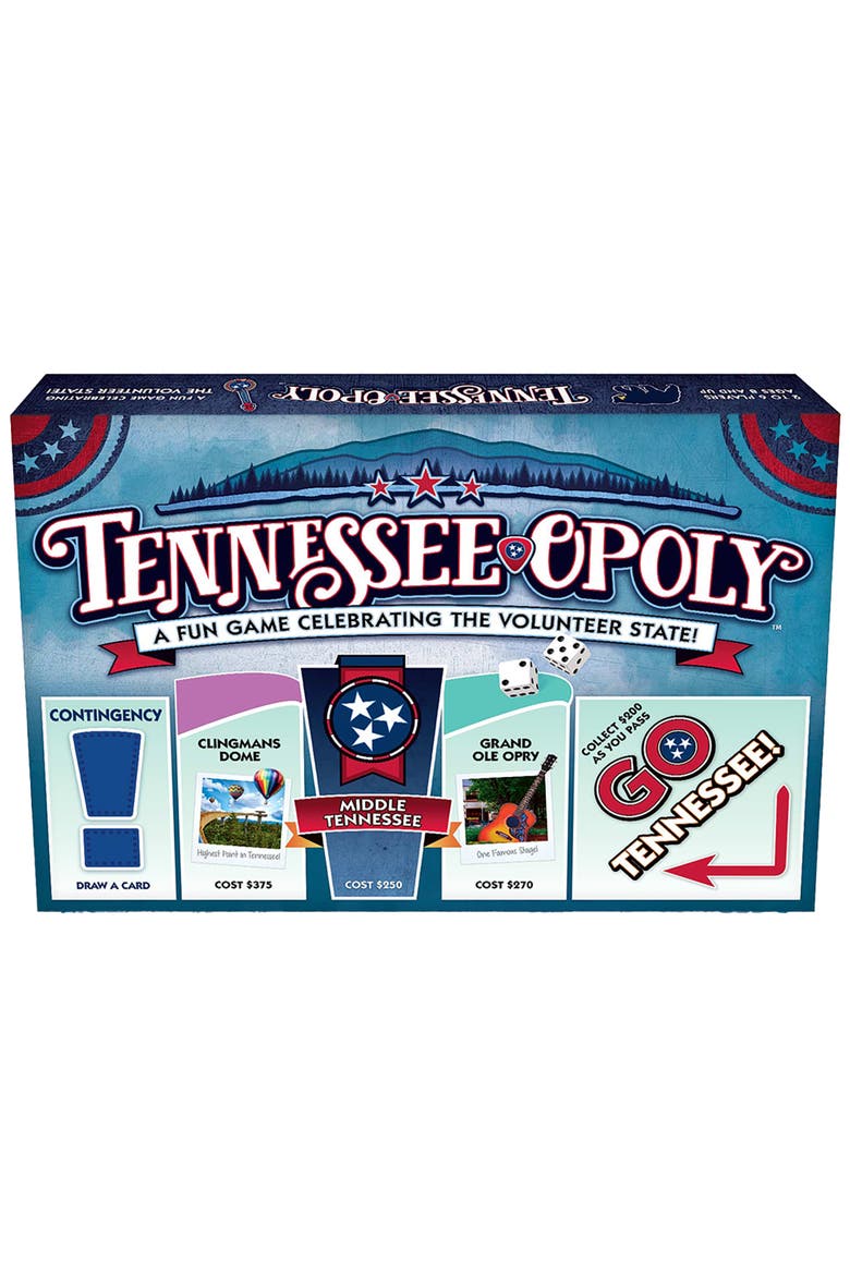 Tennessee Opoly Board Game, Main, color, Multicolored
