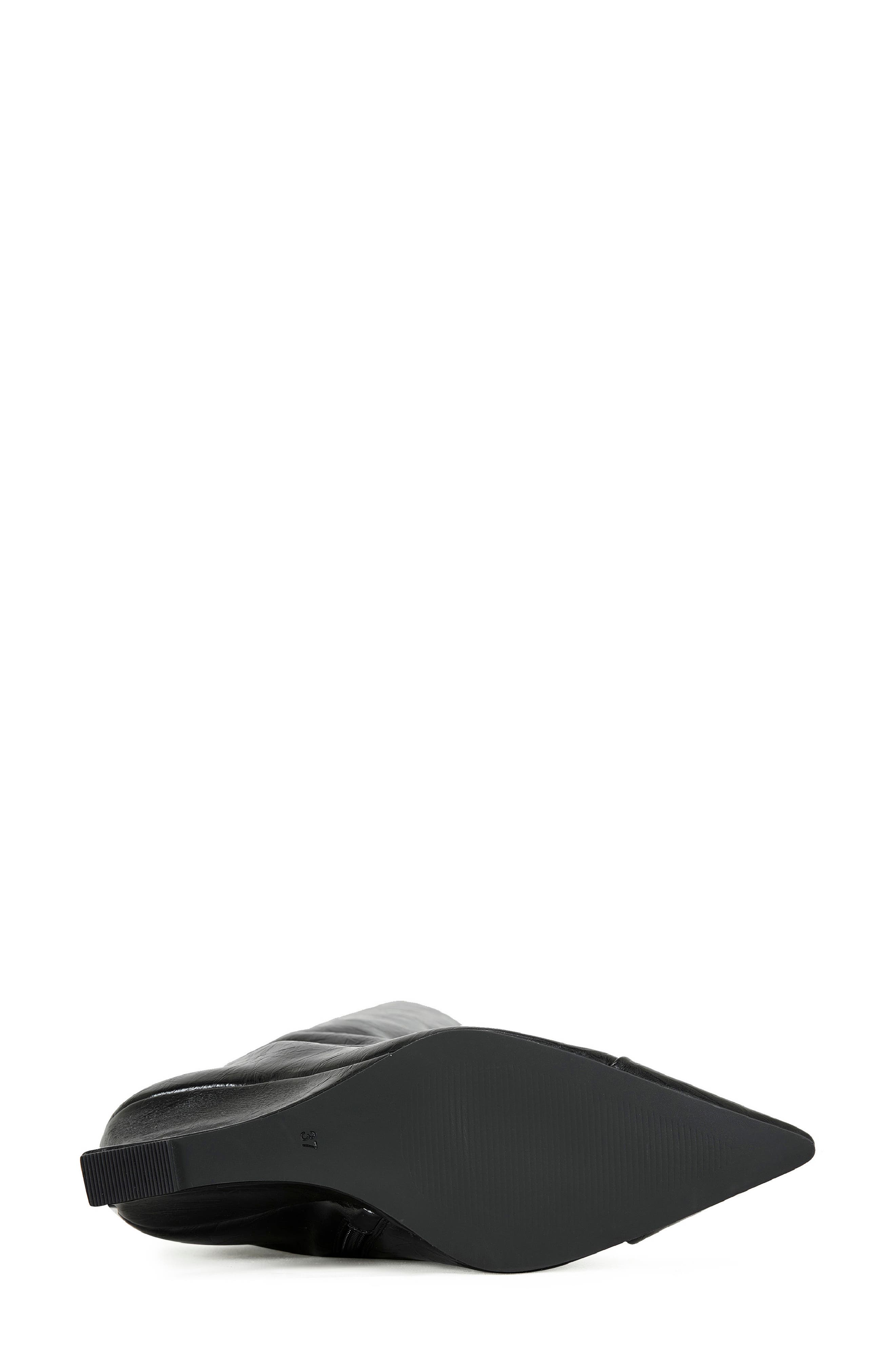 AZALEA WANG Kenya Wide Shaft Wedge Boot, Alternate, color, Black