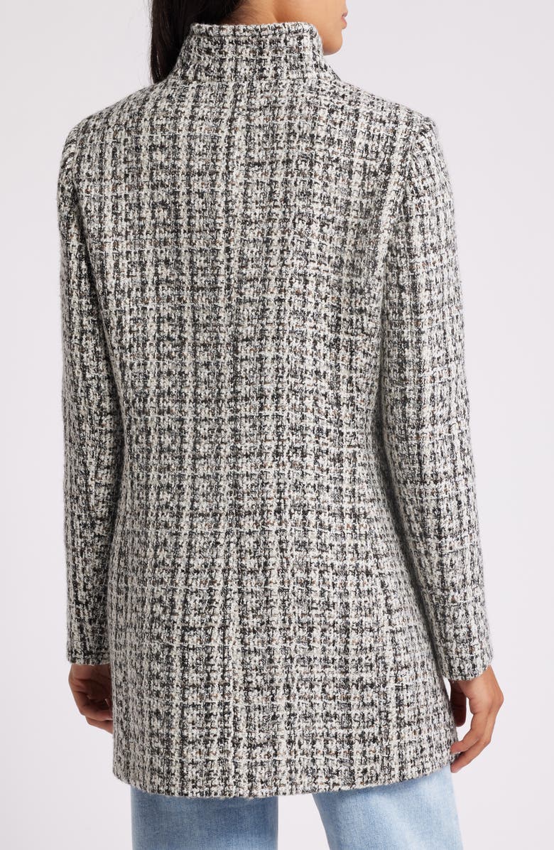 Sam Edelman Stand Collar Double Breasted Coat, Alternate, color, 