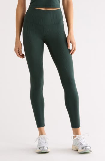 Zella Thrive Rib High Waist 7/8 Leggings | Nordstrom