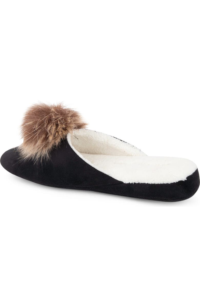 patricia green Pretty Pouf Slipper, Alternate, color, Black/ Tan