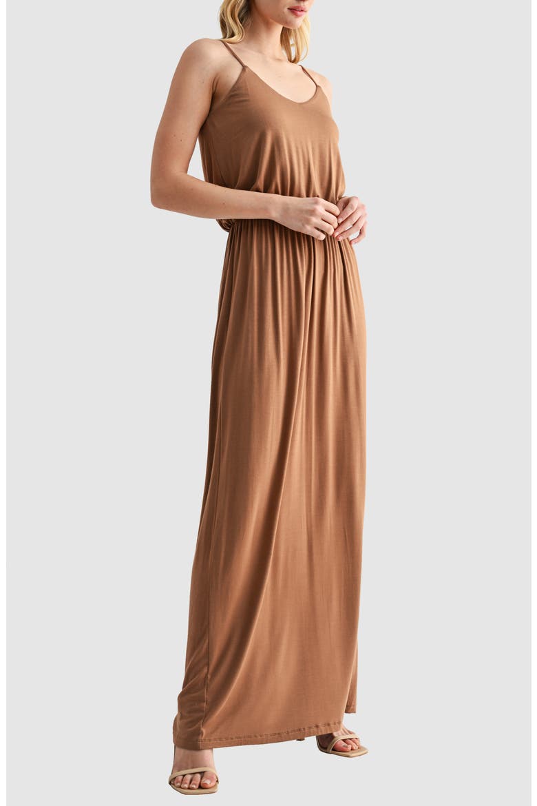Knit Maxi Dress, Alternate, color, MOCHA