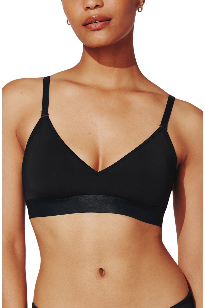 24/7® Classic Wireless Bralette, Main, color, BLACK