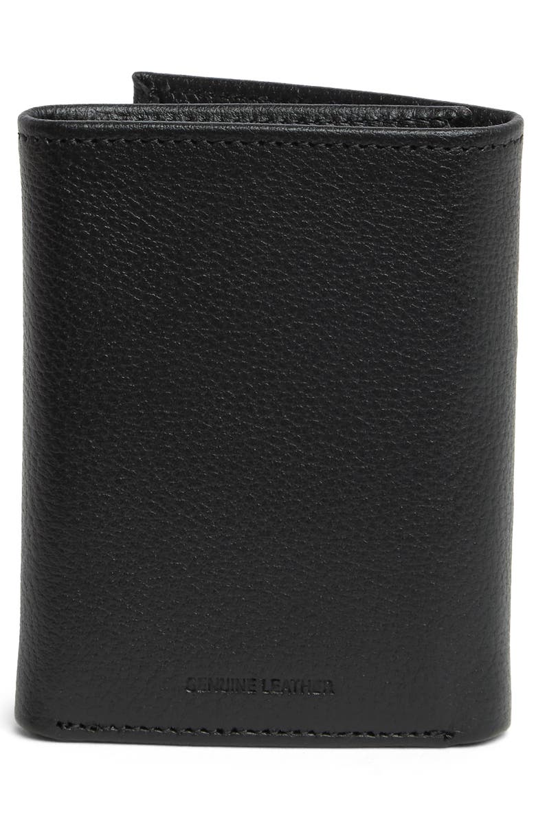 Original Penguin Pebbled Leather Trifold Wallet, Alternate, color, 