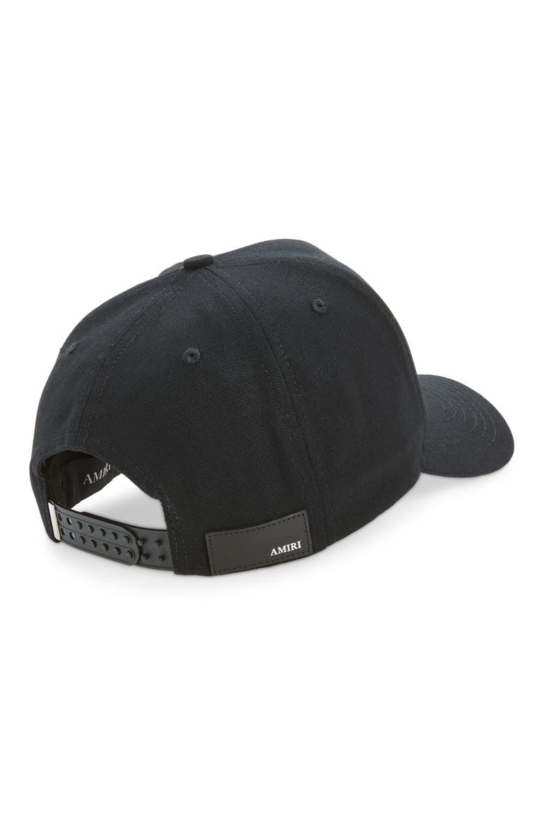 Logo Cotton Canvas Snapback Baseball Cap, Alternate, color, BLACK