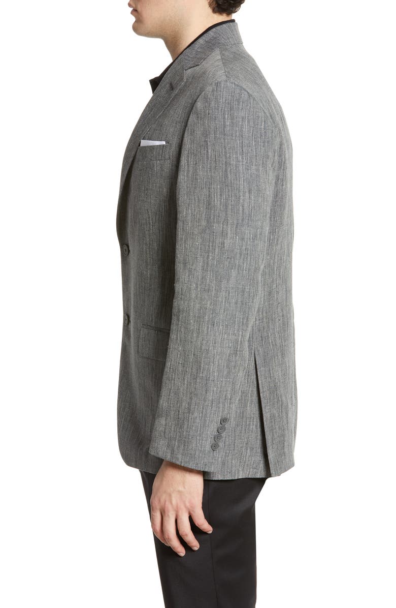 NORDSTROM MEN'S SHOP Mélange Linen Blazer, Alternate, color, 