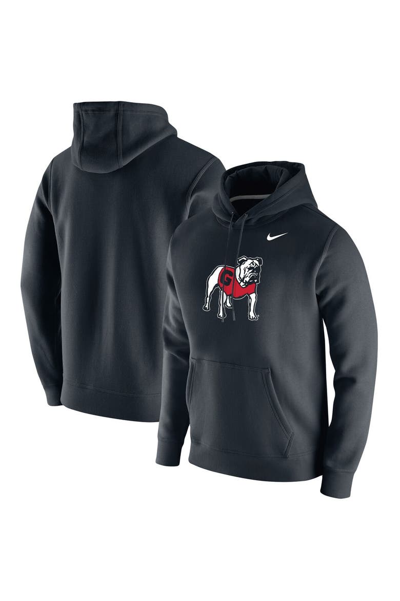 Men's Nike Black Georgia Bulldogs Vintage School Logo Pullover Hoodie, Main, color, Black