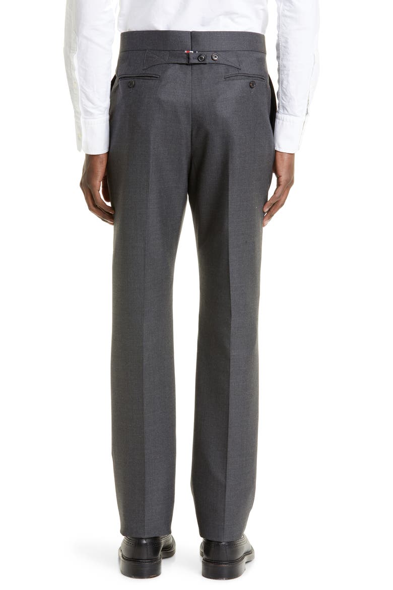 Classic Super 120s Wool Backstrap Pants, Alternate, color, DARK GREY