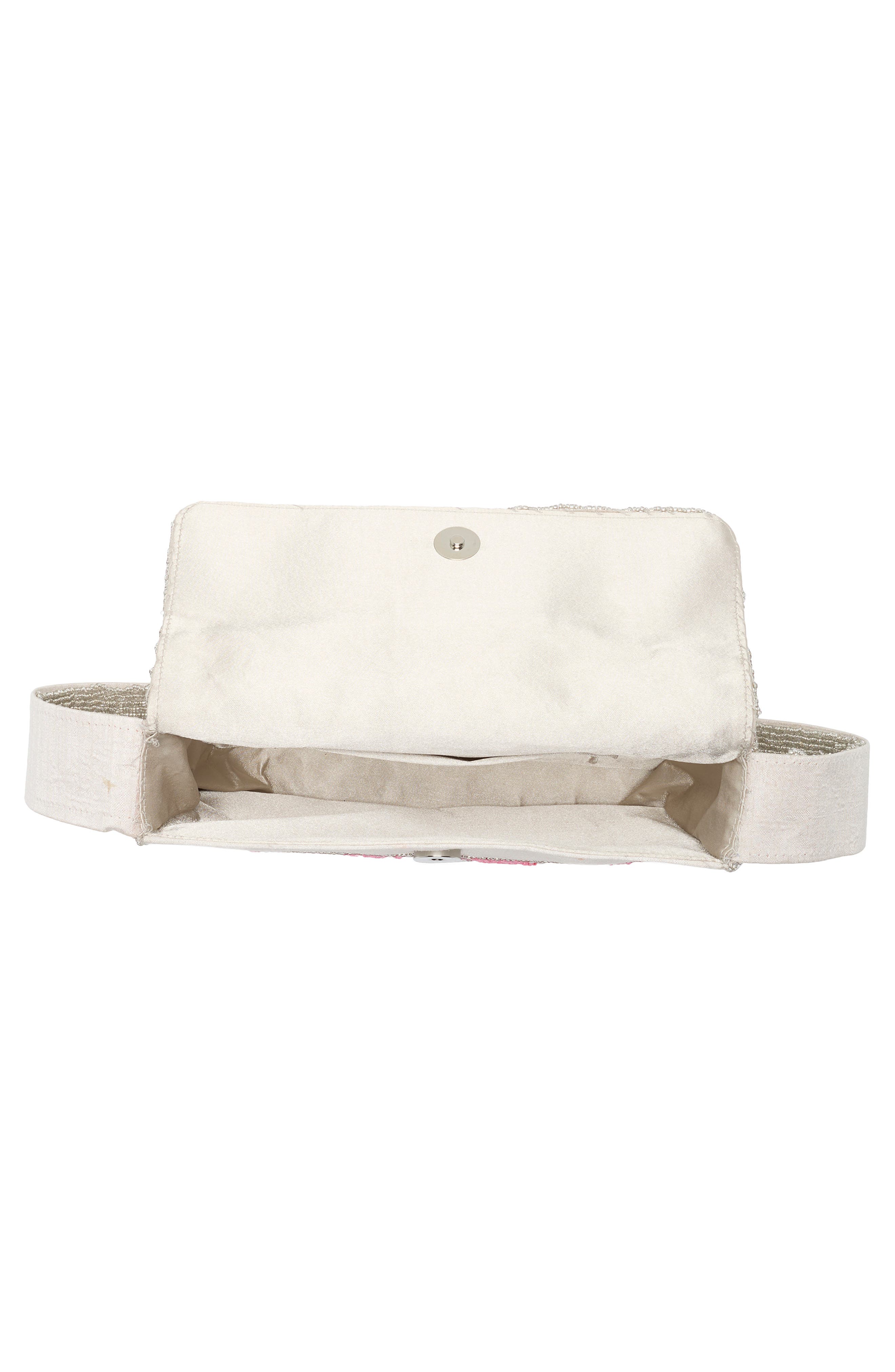 Collection XIIX Flamingo Beaded Baguette Shoulder Bag, Alternate, color, Pink Multi