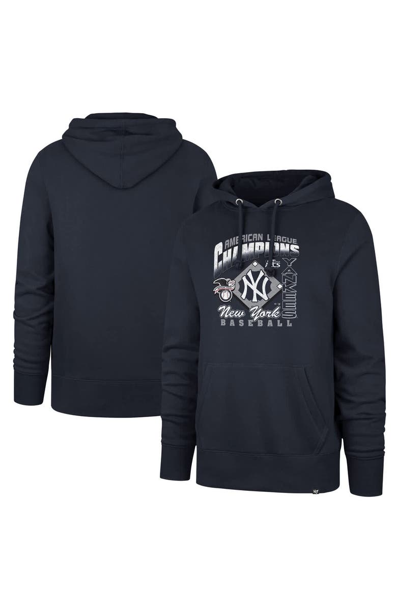 '47 Men's '47 Navy New York Yankees 2024 American League Champions Headline Pullover Hoodie, Main, color, 