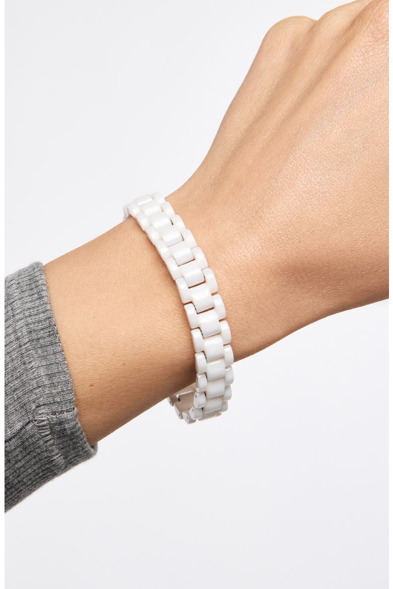 Ora Ceramic Watchstrap Bracelet, Alternate, color, GOLD / WHITE