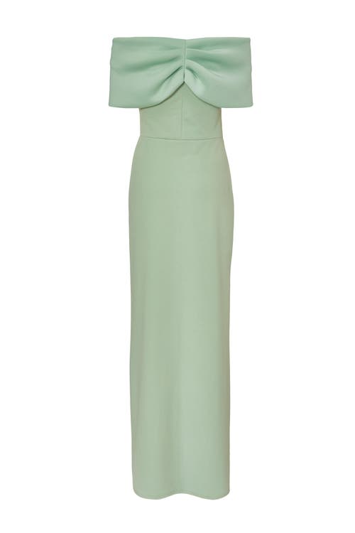 Quiz Scuba Crepe Contrast Wrap Maxi Dress In Green