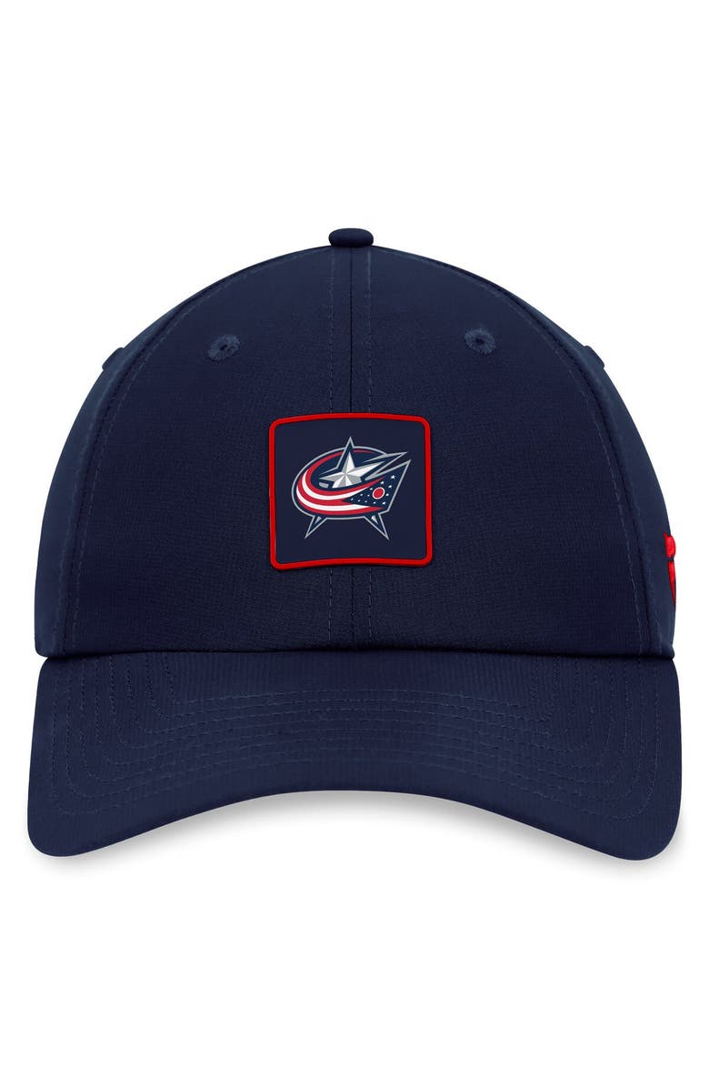 FANATICS Men's Fanatics Branded  Navy Columbus Blue Jackets Authentic Pro Rink Adjustable Hat, Alternate, color, 