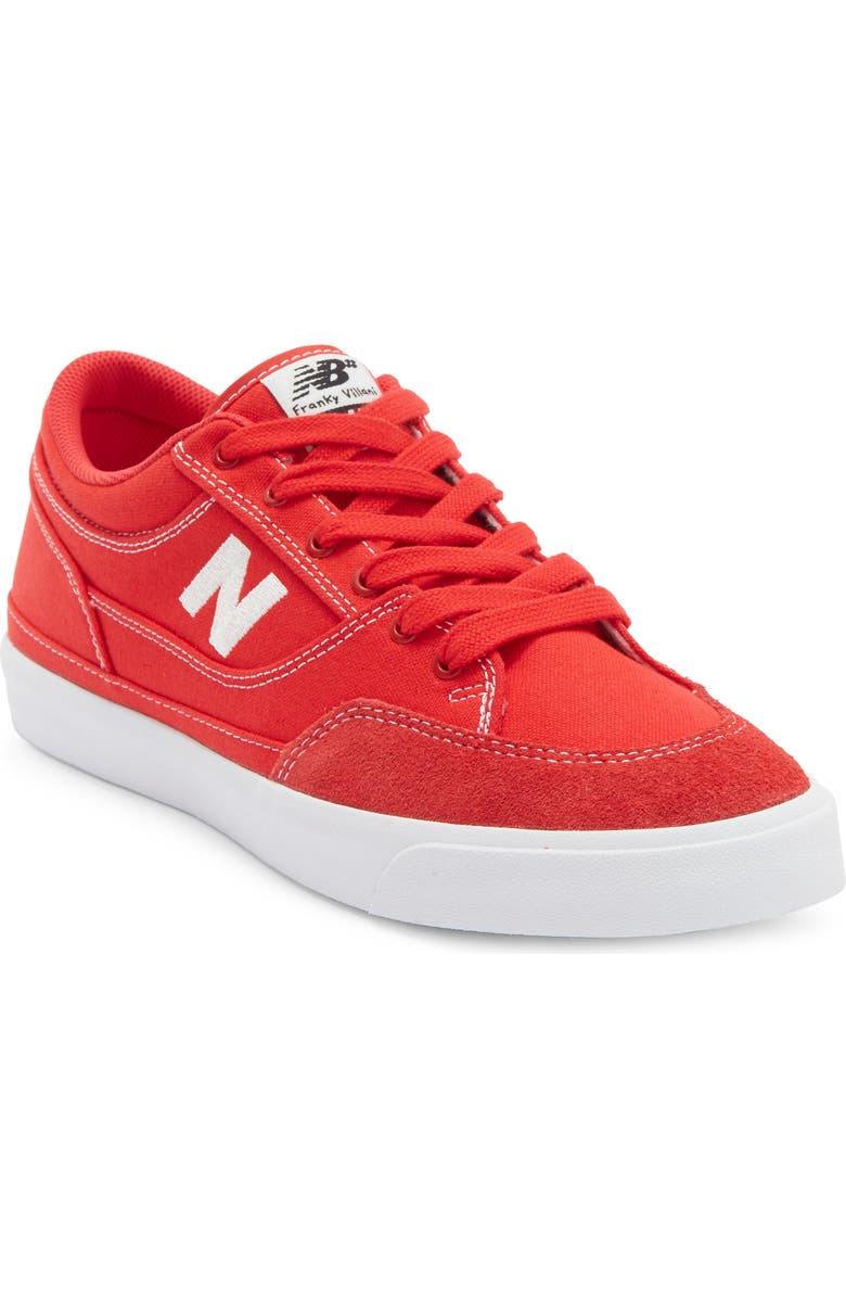 New Balance 417 Low Top Sneaker, Main, color, Red/ White