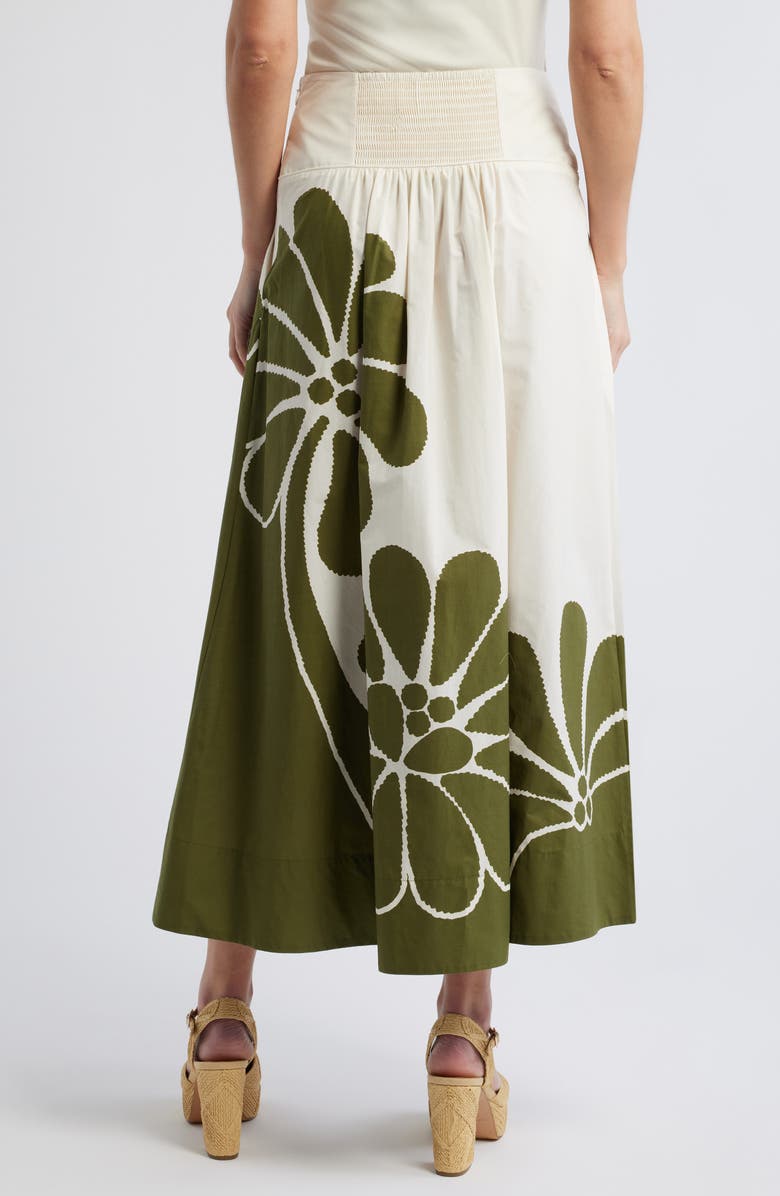 FARM Rio Palermo Botanical Midi Skirt, Alternate, color, Palermo Green