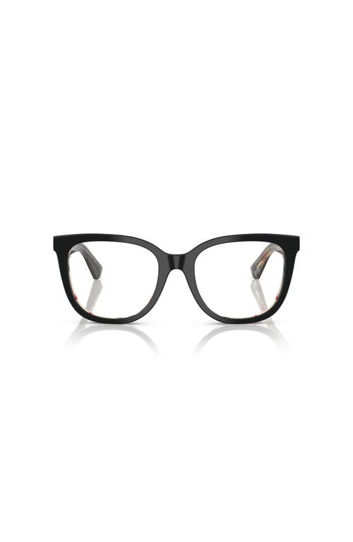Burberry 53mm Square Optical Glasses In Black