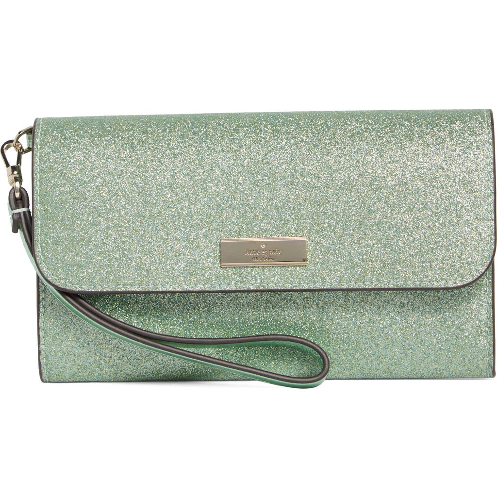 Kate Spade New York Kenzie Glitter Clutch In Blue