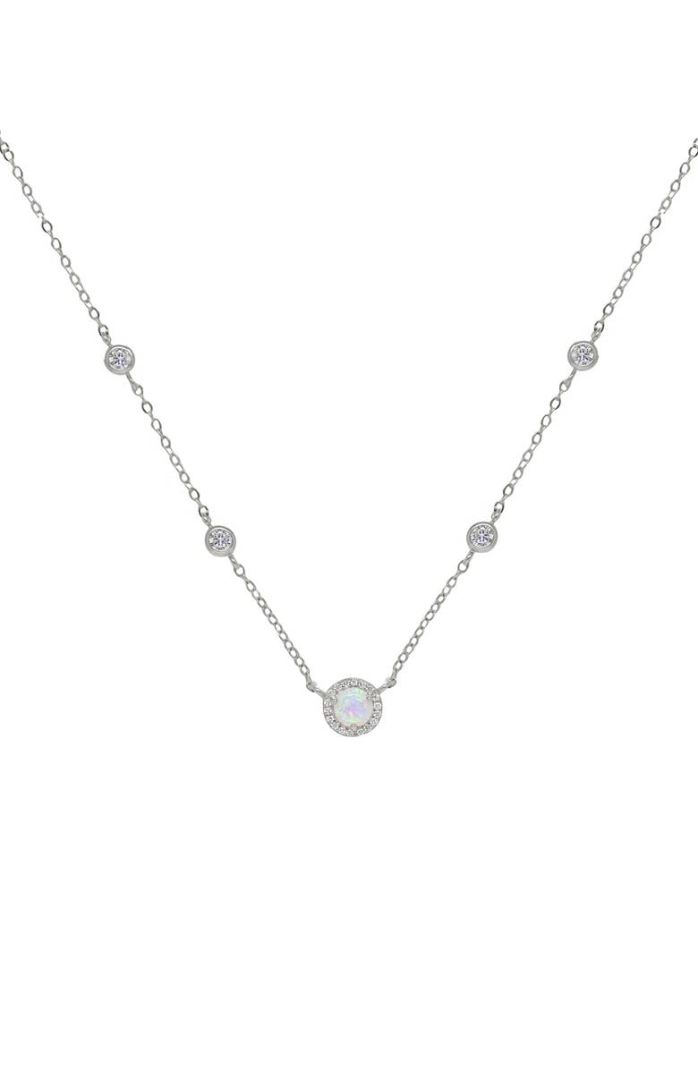Ettika Opal Chain Necklace, Main, color, 