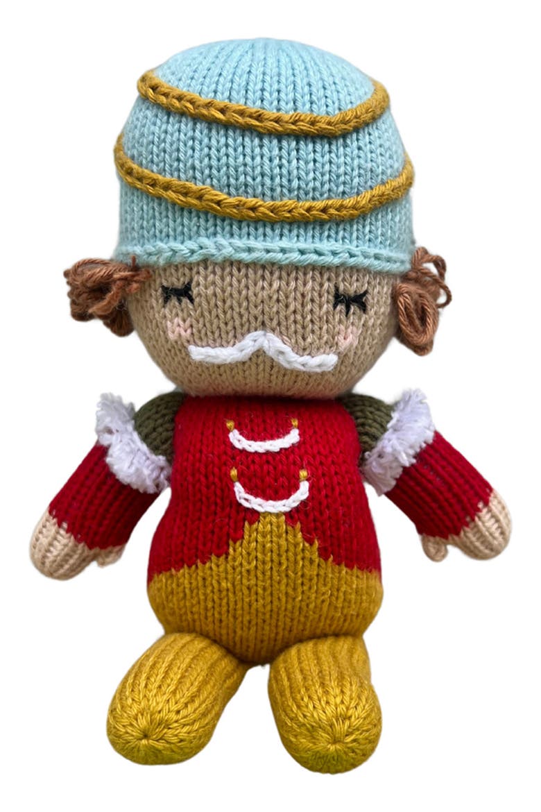 Baby Nutcracker Cotton Stuffed Animal, Main, color, RED