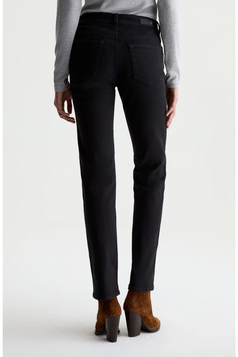 Sandra Low Rise Slim Straight Leg Jeans, Alternate, color, SUPER BLACK