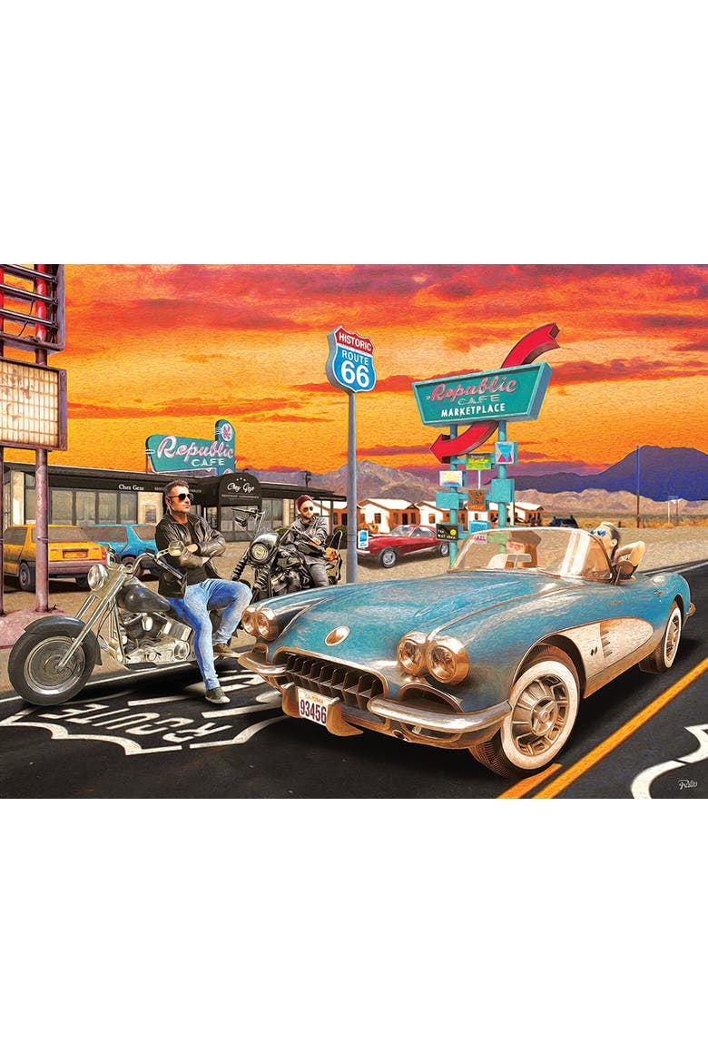 Republic Cafe 500 piece Jigsaw Puzzle for Adults, Alternate, color, Multicolor