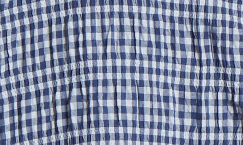 Free People Cloud Ten Seersucker Pajama Shirt In Navy Combo