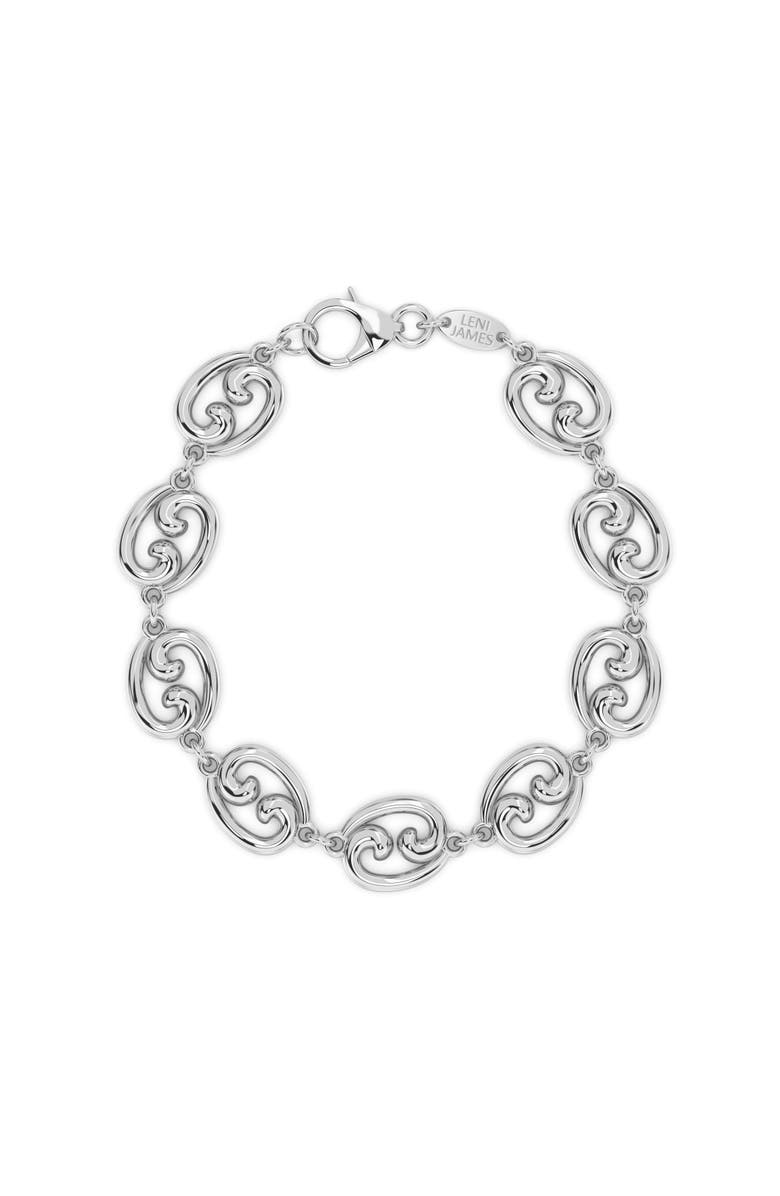Leni James The Fibonacci Link Bracelet, Main, color, Silver, Gold