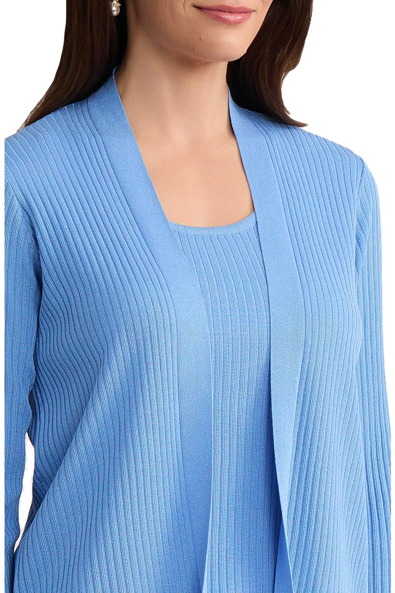 Sutton Open Front Rib Knit Cardigan, Alternate, color, BLUE HORIZON