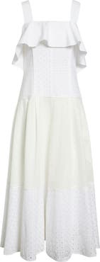 3.1 Phillip Lim Broderie Anglaise Patchwork Sundress