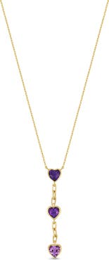 Bony Levy 14K Gold Amethyst Heart Pendant Necklace