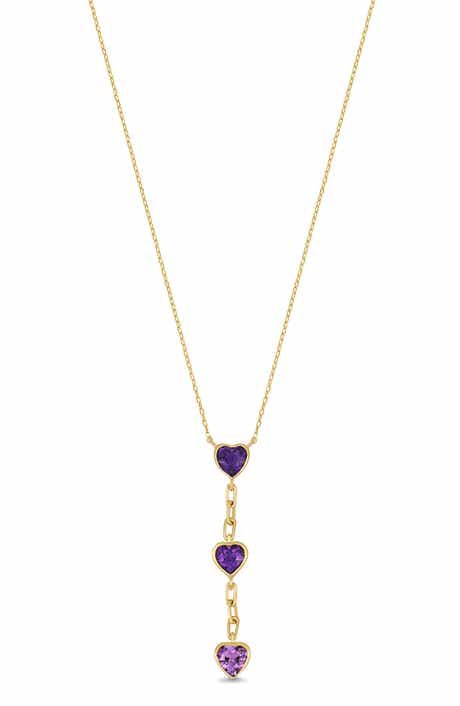 Bony Levy 14K Gold Amethyst Heart Pendant Necklace