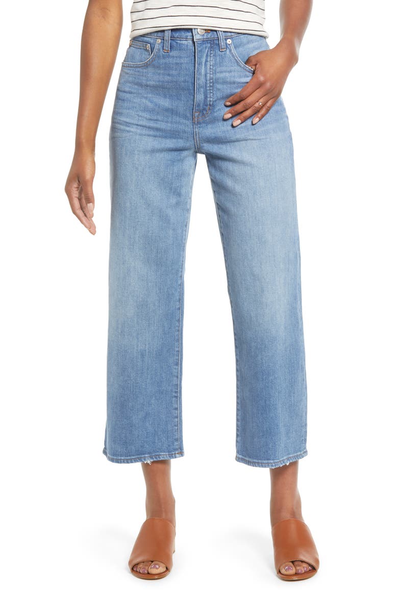 Slim Wide Leg Jeans, Main, color, GARRETT WASH