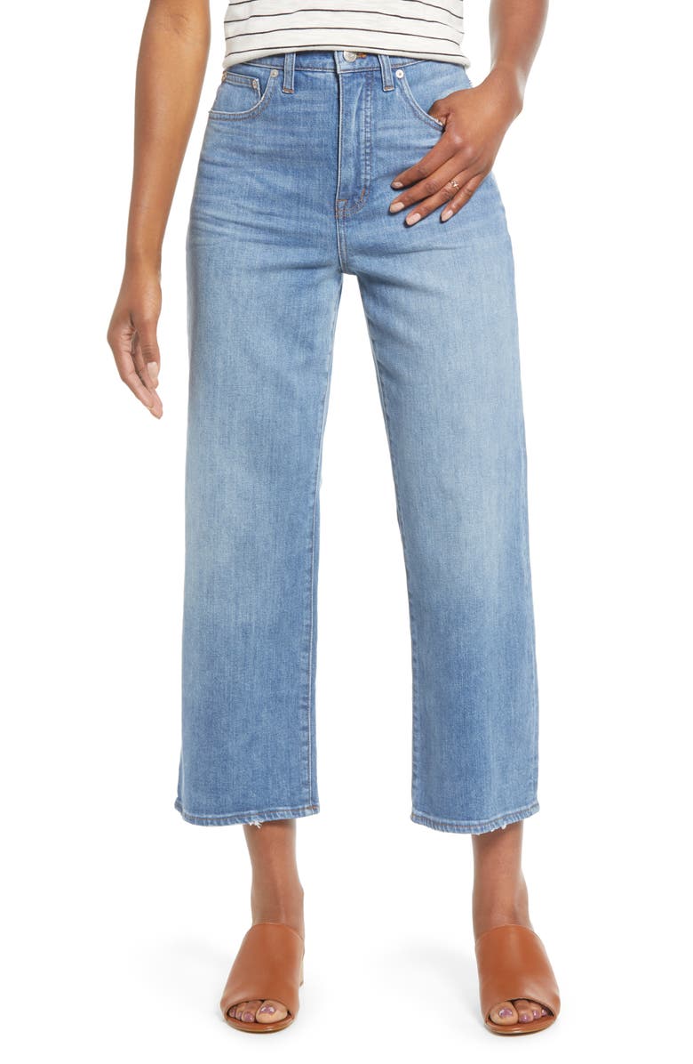 Madewell Slim Wide Leg Jeans, Main, color, 
