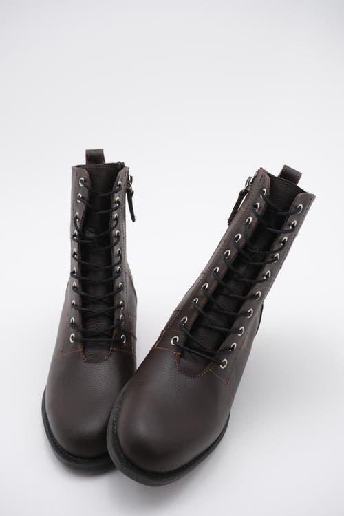 Forever & Always Shoes Tivona Leather Boot In Multi