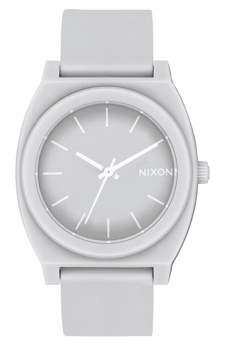 Nixon Time Teller P Polyurethane Strap Watch, 40mm, Main, color,